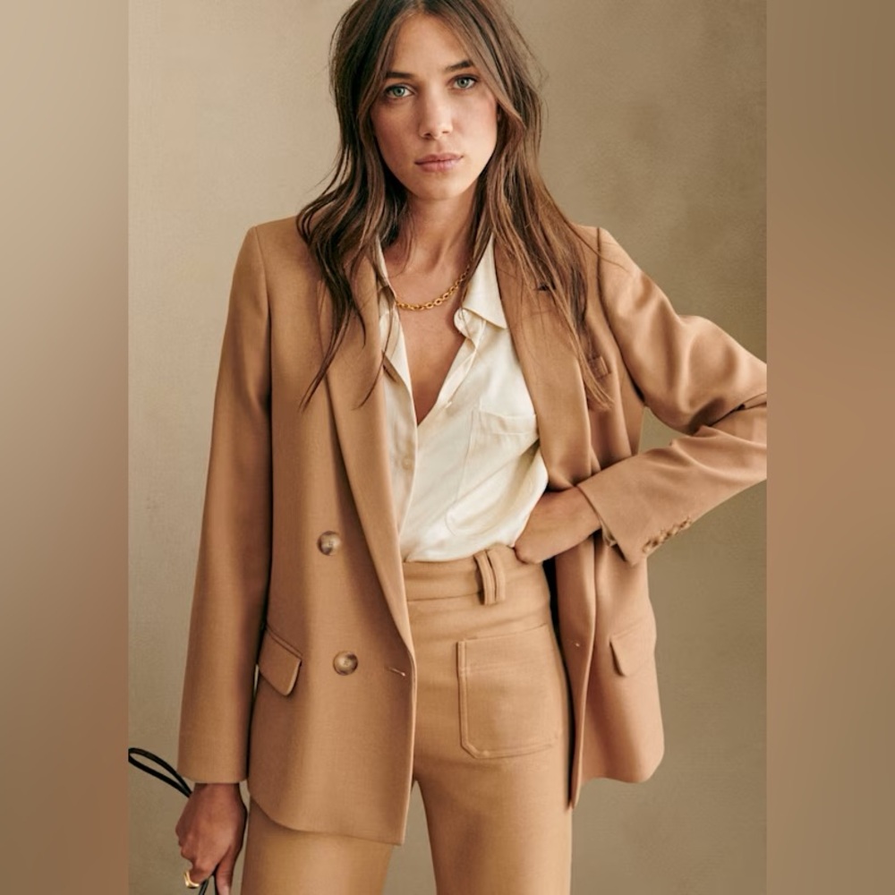 NWT Sezane Christie Jacket in Camel size 38